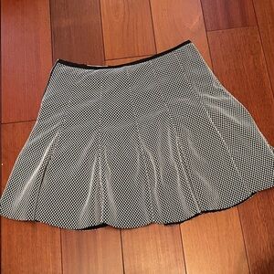 Elegant Black and White Skater Skirt